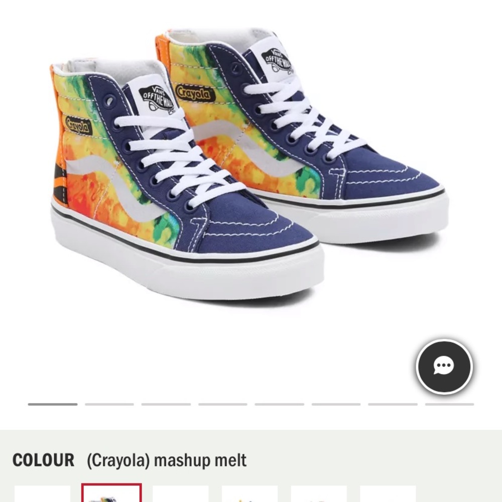 kids Vans Crayola